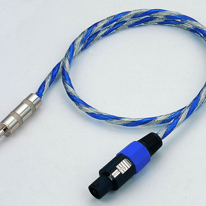 High Quality Speaker to JACK Speaker Audio Cable Professional Speakon to 1/4 Speaker Cable