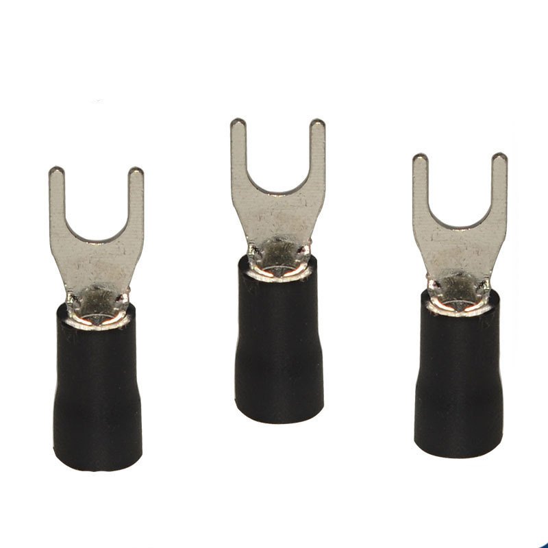 High Quality plating tin insulated spade fork cable lug terminal connector Crimp crimping tool Terminals