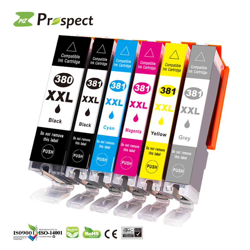 Prospect  380 381 380XL BCI-380XL BCI-380 BCI380 BCI-381X Compatible Color Ink Cartridge For Canon PIXUS TS8130 TS8230 TS8330