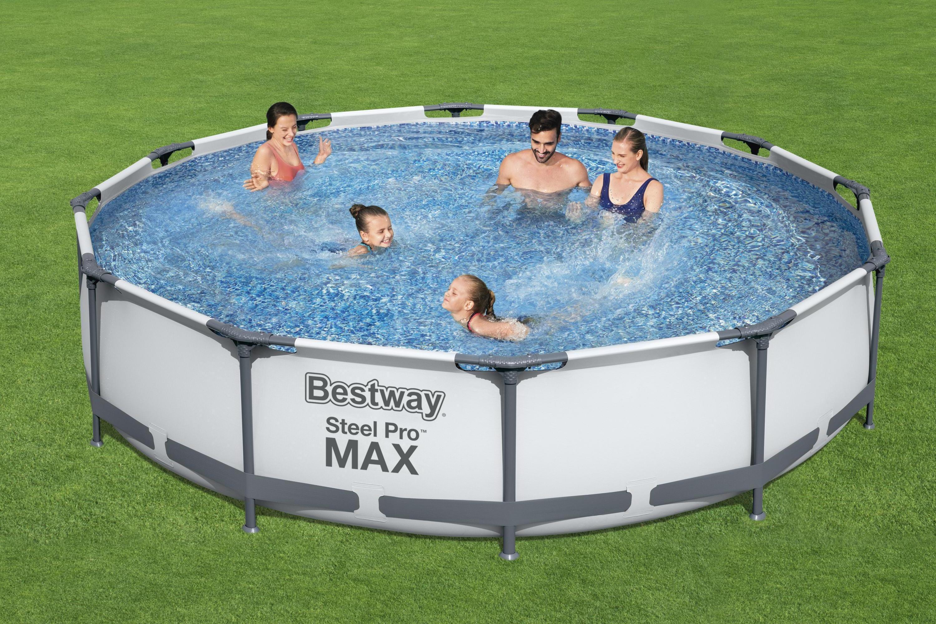 Bestway 56416 Alberca High Quality Easy Set Above Ground Pool Steel Frame Ground Outdoor Swimming Pool