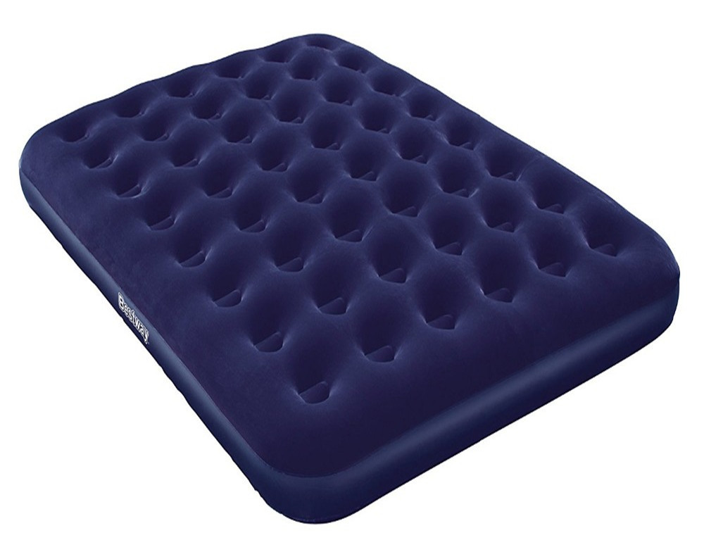 Bestway 67002 flocked full-size air bed inflatable folding air mattress bed