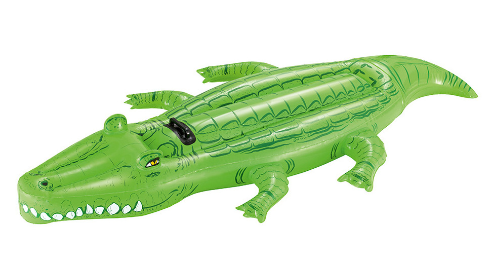 Bestway 41011 High Quality PVC large Inflatable Crocodile Rider Outdoor Animal Rider Pool Floats for Kids fun