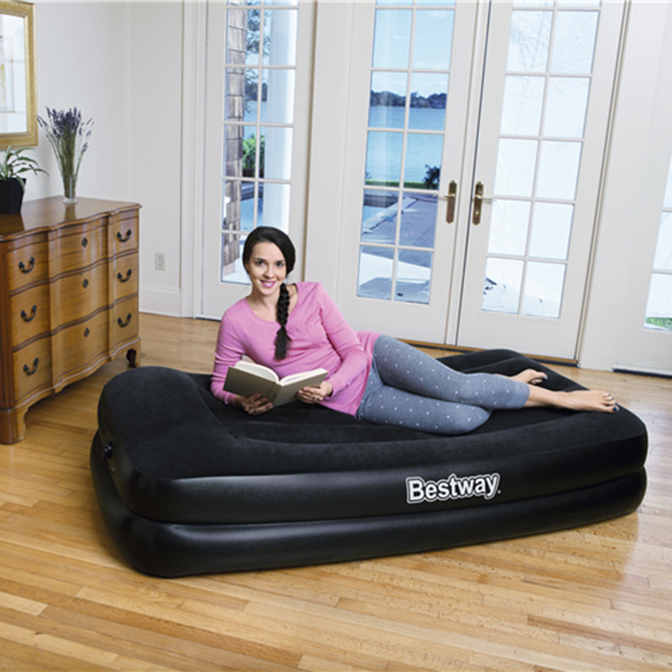 Bestway 67401 Tritech Airbed Twin Built-in AC pumpcamping advanced air cushion indoor mattresses