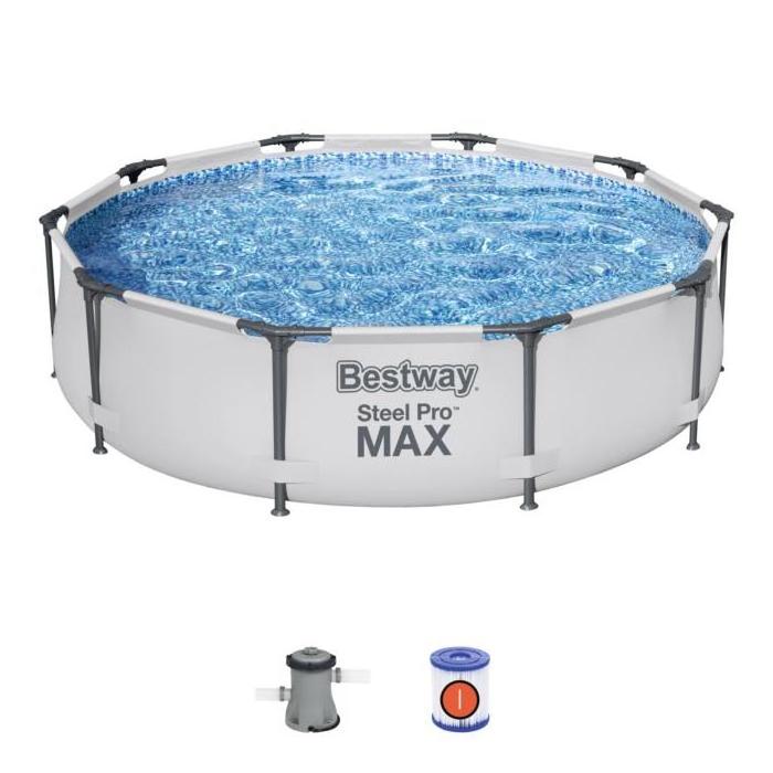 Piscina Bestway 56408 metal frame stainless steel swimming pools swimming outdoor