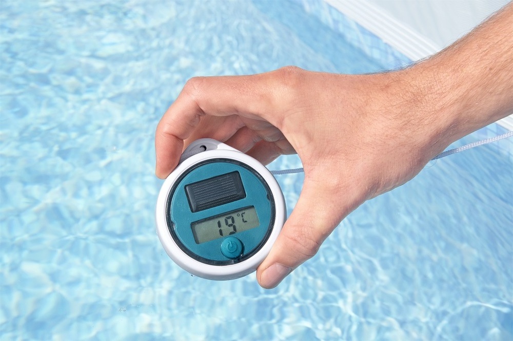 2024 Bestway 58764 Outdoor Above Ground Accessory Digital Floating Pool Thermometer