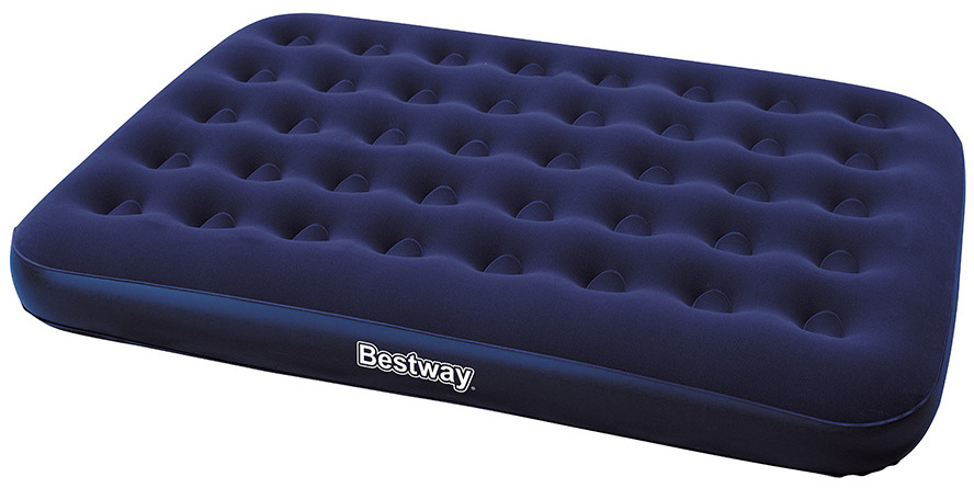 Bestway 67002 flocked full-size air bed inflatable folding air mattress bed