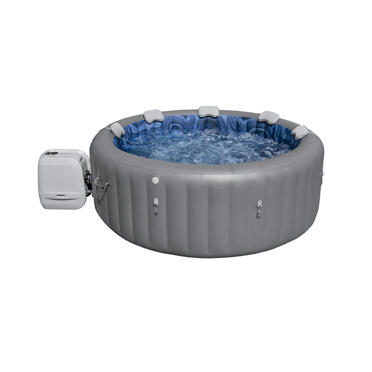 2024 Bestway 60075 Santorini Smart Luxe Hydro Jet Pro  Inflatable Hot Tub with App Control 5-7 person Spa