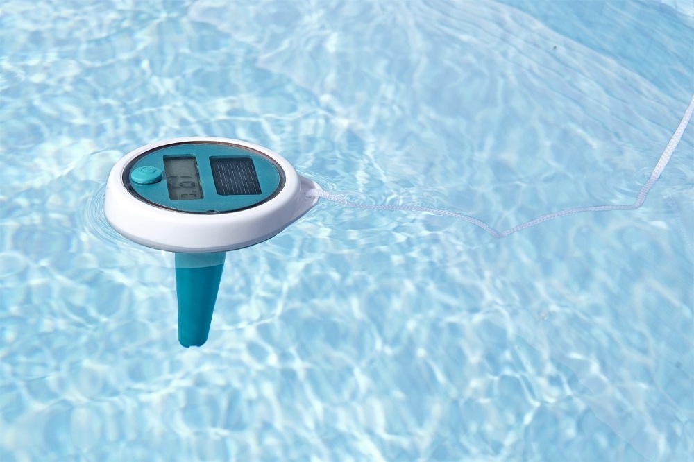 2024 Bestway 58764 Outdoor Above Ground Accessory Digital Floating Pool Thermometer