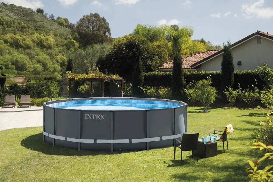 INTEX 26330 Outdoor wholesale 549 x132CM Ultra Frame Round Above Ground Swimming Pool