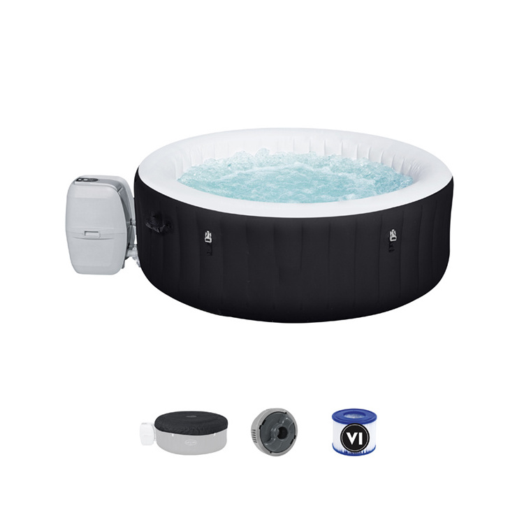 Bestway 60001 Hot Sale New Design Folding 2 Person Smart Inflatable Bath Tub Outdoor Spa Hot Tubs For Adults