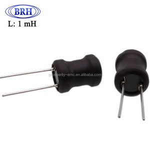 DR9x12 10% black radial lead shielded radial drum core inductor 1.0mh for PCB Board