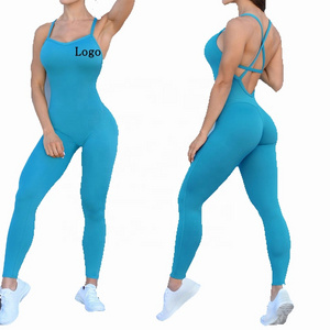 Design Your Own Fitness Clothing, Rompers Womens Workout Yoga Wear , Bodycon Jumpsuit