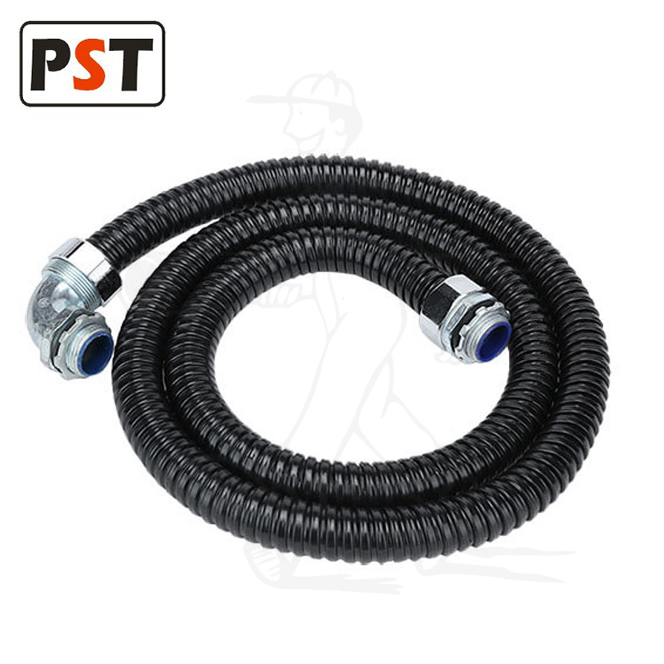 Black PVC Coated Metal Flexible Conduit Flexible corrugated pvc conduit