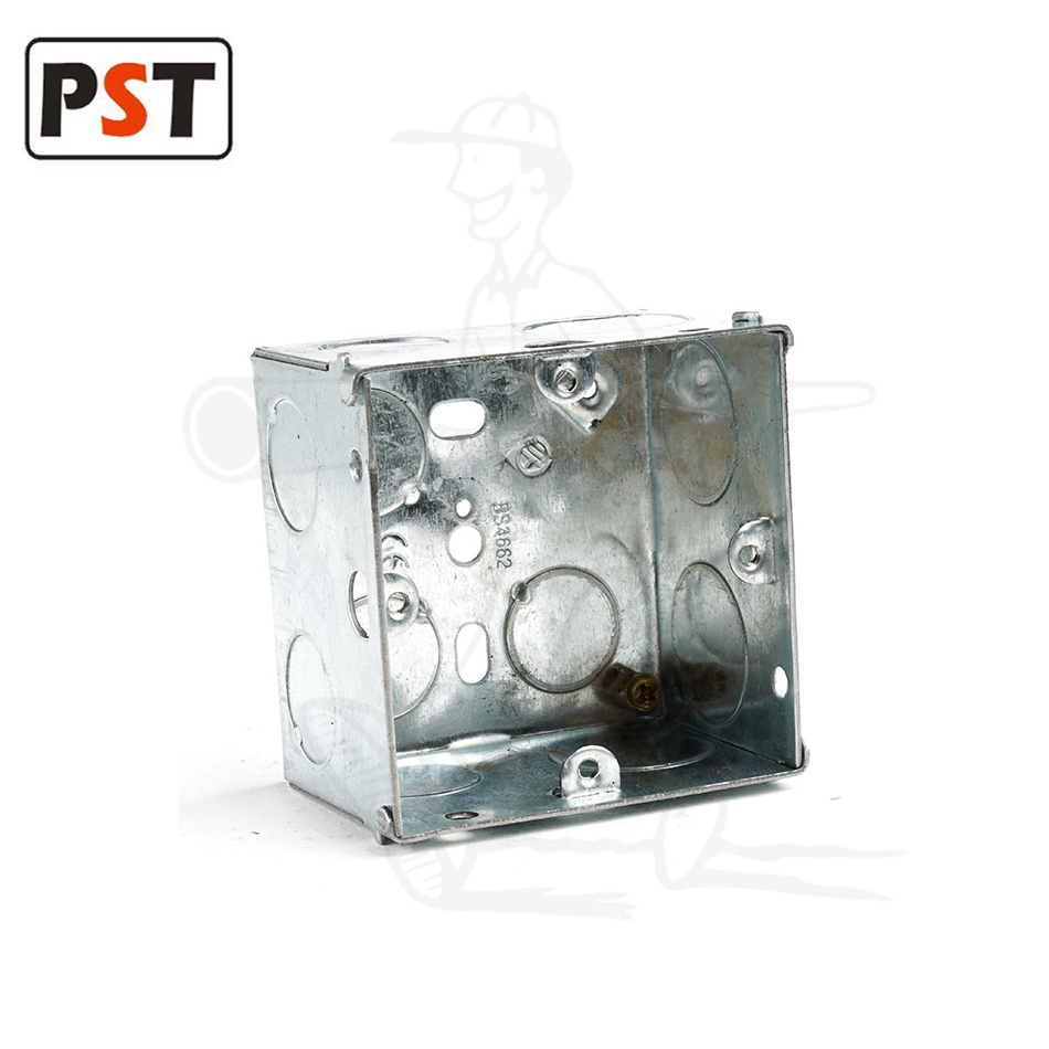 BS Standard Galvanized Steel Junction Metal Switch Box