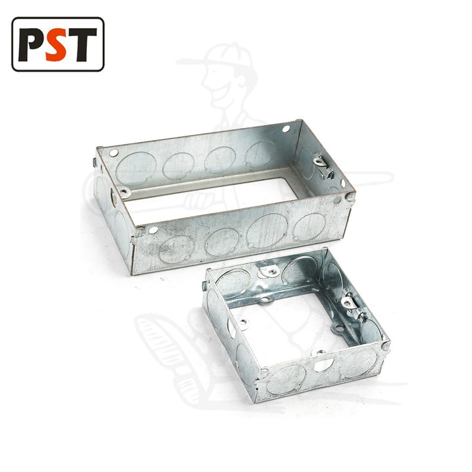 BS Standard Galvanized Steel Junction Metal Switch Box