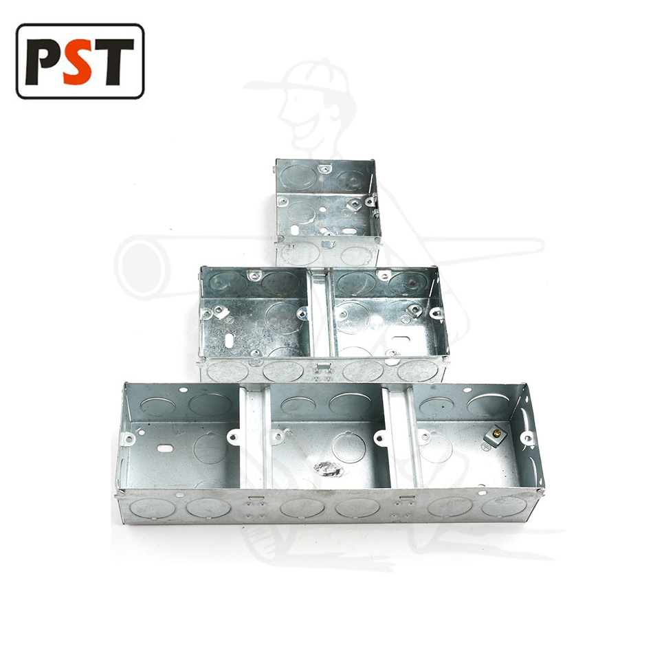 Wholesale gi electrical box switch box 1 gang/2 gang box