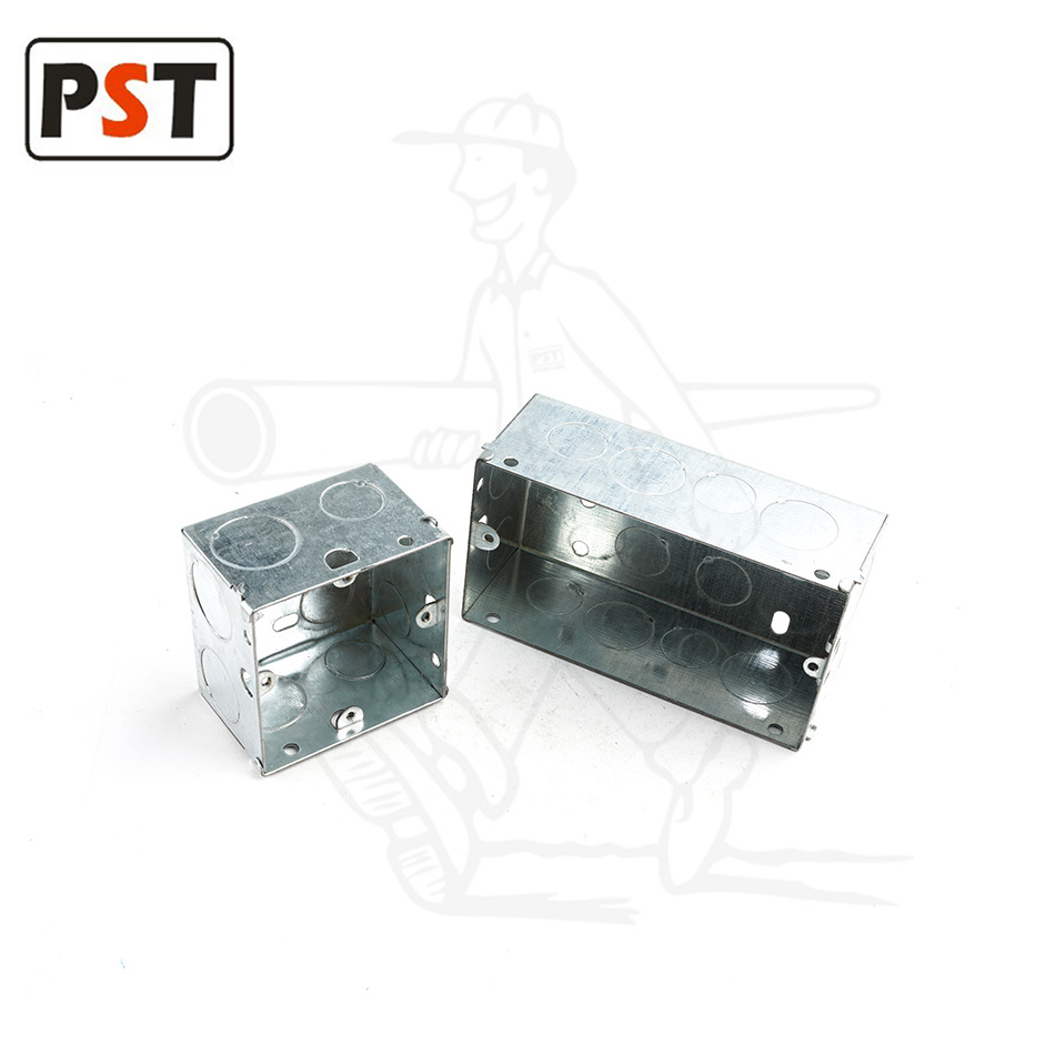 BS Standard Galvanized Steel Junction Metal Switch Box