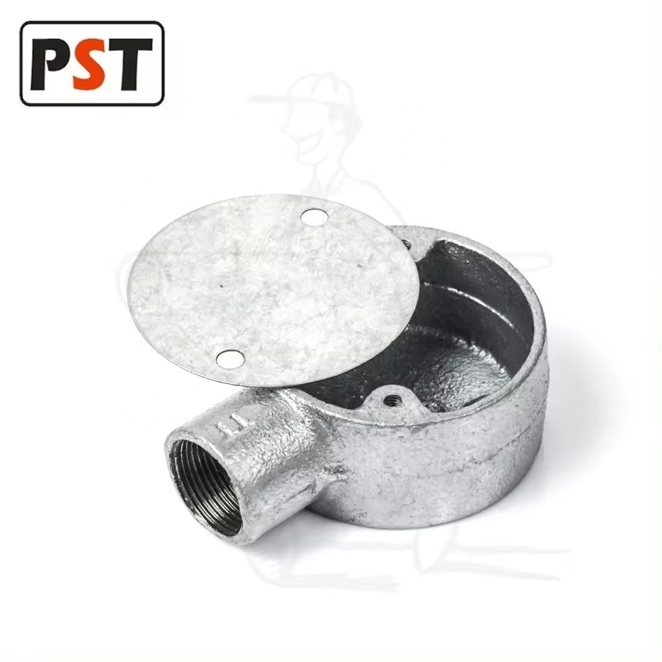 BS4568 Conduit Fitting Malleable Iron 1 way Terminal Box