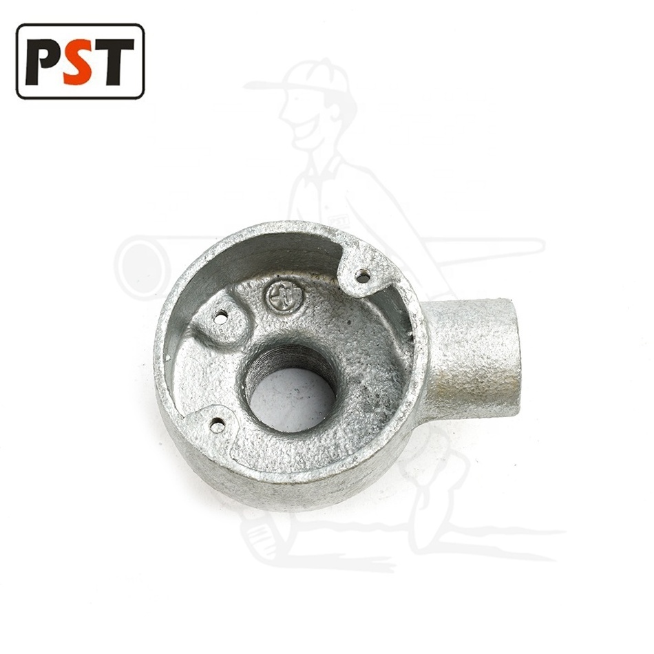 BS4568 Conduit Fitting Malleable Iron 1 way Terminal Box