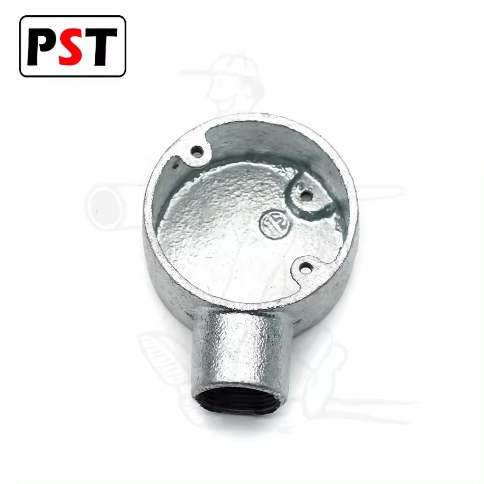 BS4568 Conduit Fitting Malleable Iron 1 way Terminal Box