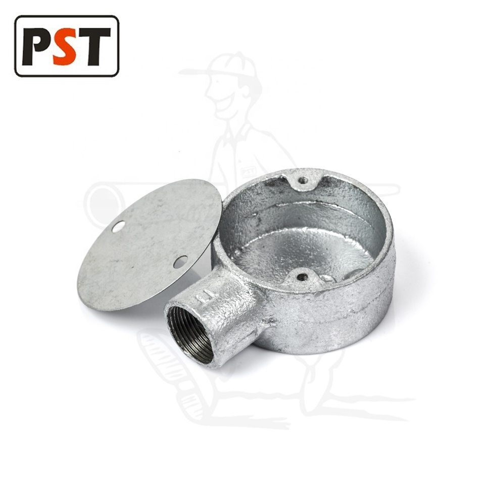 BS4568 Conduit Fitting Malleable Iron 1 way Terminal Box