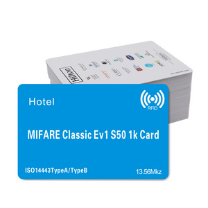 ISO14443A 13.56mhz mf 1k Chip F08 Smart Card Contactless Rfid Hotel key Card