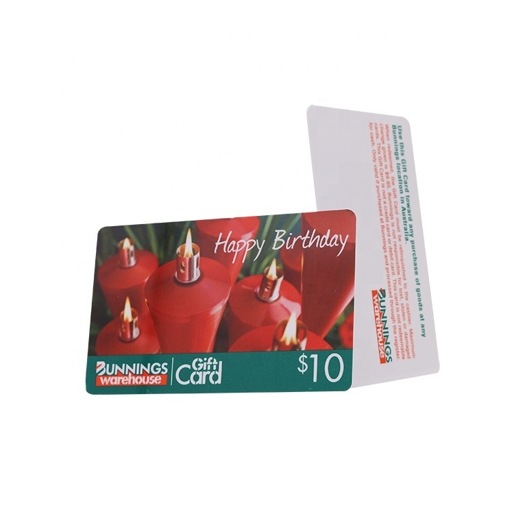 Free sample custom plastic discount gift card Barcode VIP loyalty card