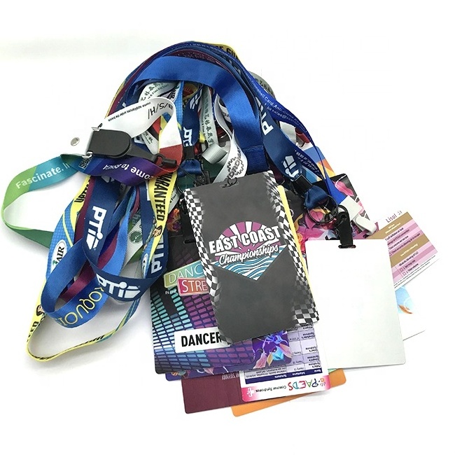 Full Color Printing Polyester Nylon Plain Cheap Personalized Custom Logo Printed  Lanyard Keychain Fast Shipping Fashion Lanyard