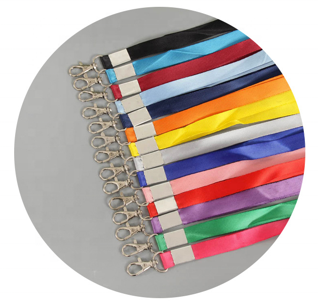 Full Color Printing Polyester Nylon Plain Cheap Personalized Custom Logo Printed  Lanyard Keychain Fast Shipping Fashion Lanyard