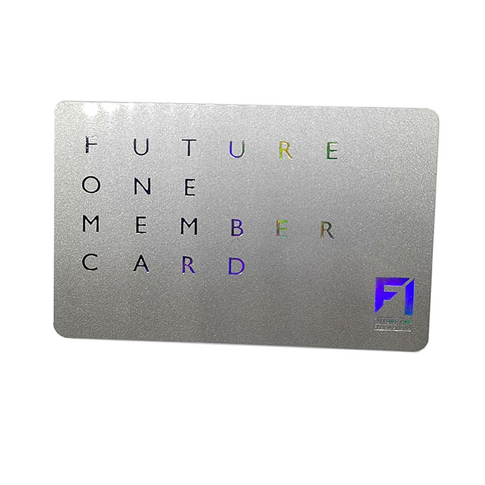 Factory Custom Golden Powder Pvc Business Cards Printing Pvc Membership Card Loyalty Card With Gold Foil Silver foil