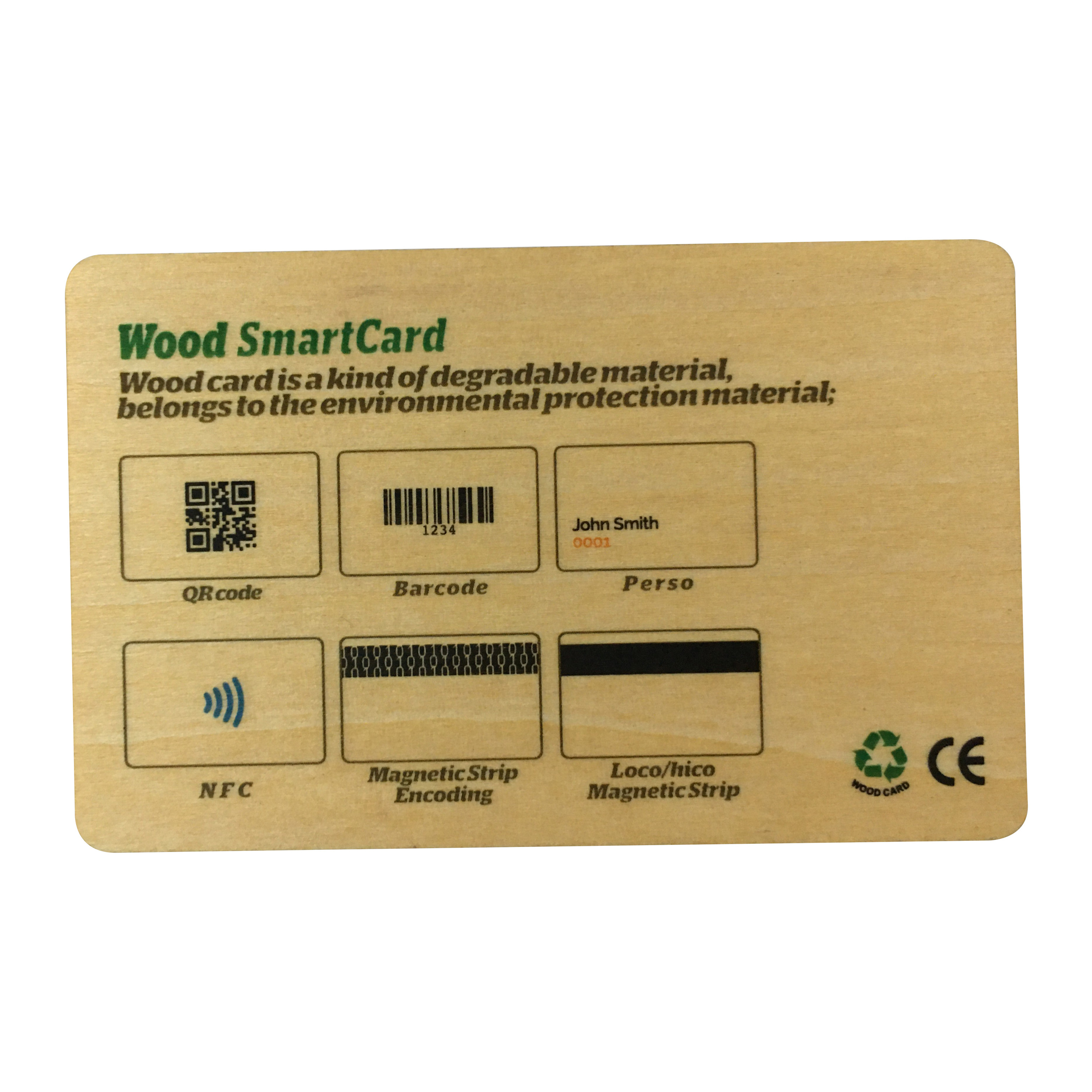 Programmable Bamboo Wood Business Cards Rfid Iso14443a Smart tag 213/216 Wooden Hotel Key Card