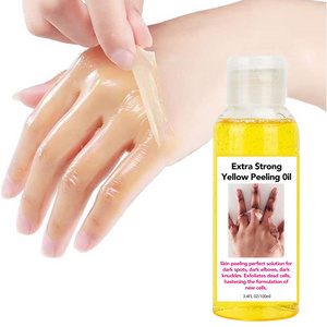 Private Label Skin Whitening Dead Skin Remover Dark Exfoliating Extra Strong Peeling Oil Yellow Peeling Oil For Face And Body