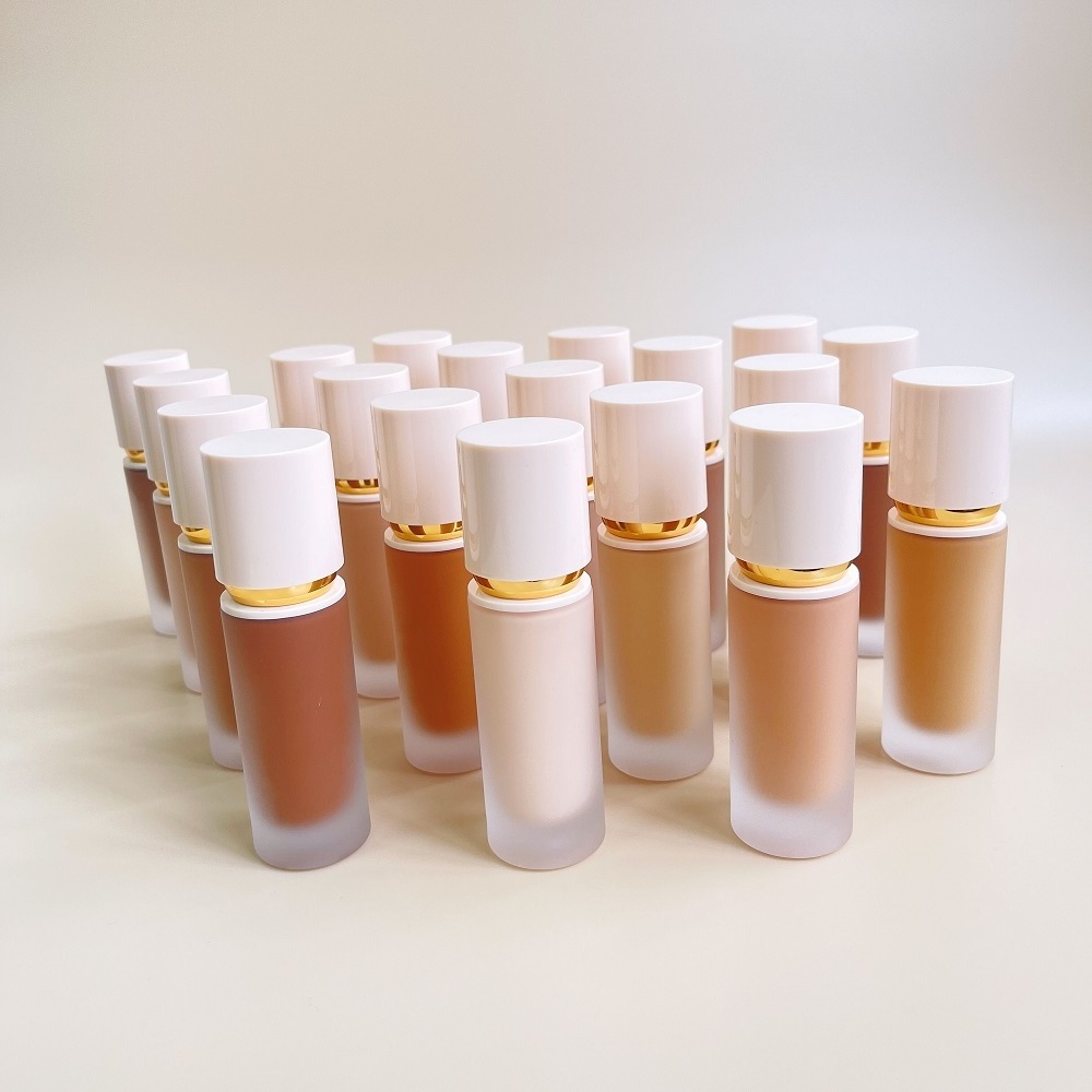 Waterproof create your logo make up private label brand matte finish liquid foundation