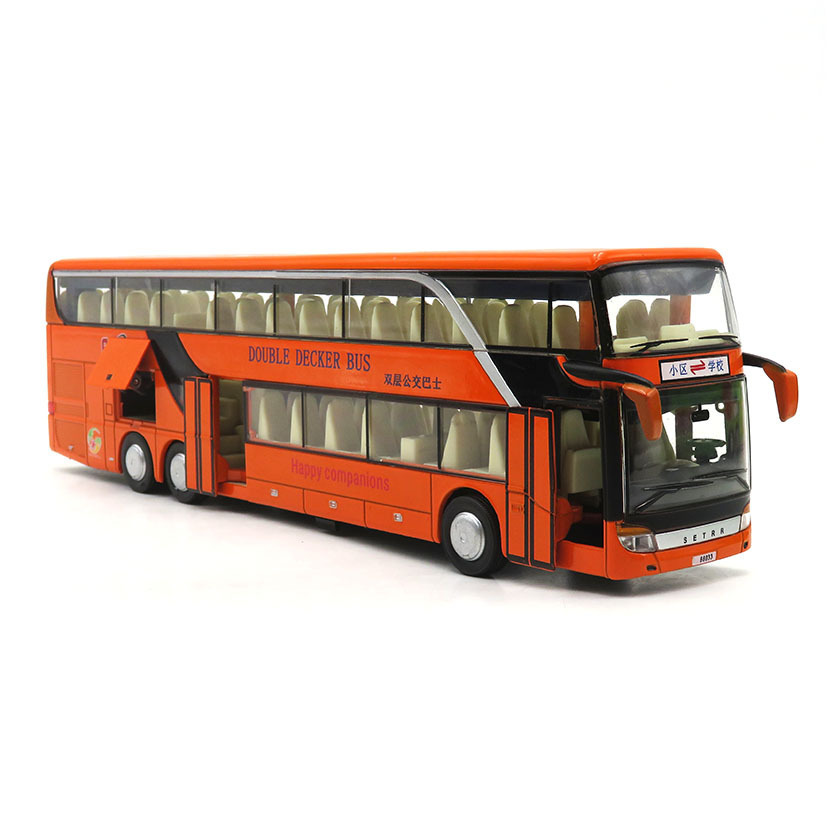 Hot selling high quality alloy car bus diecast toy bus model diecast bus for gifts