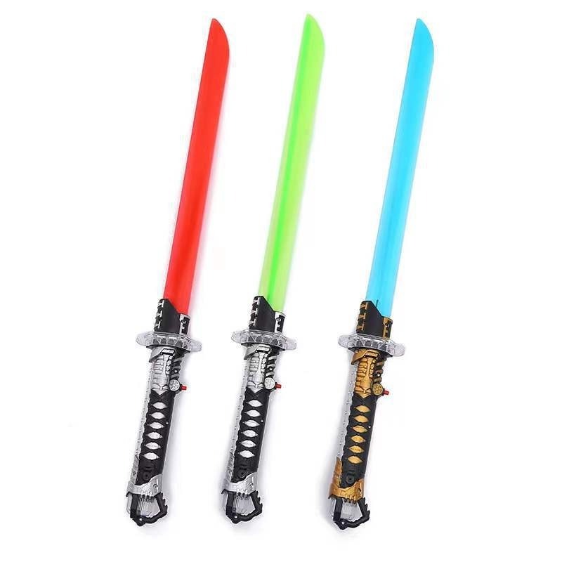 Wholesale Price Children Led Flash Samurai Sword Toys Funny Light Up Colorful Weapons Sword Party Toy For Kids Gift