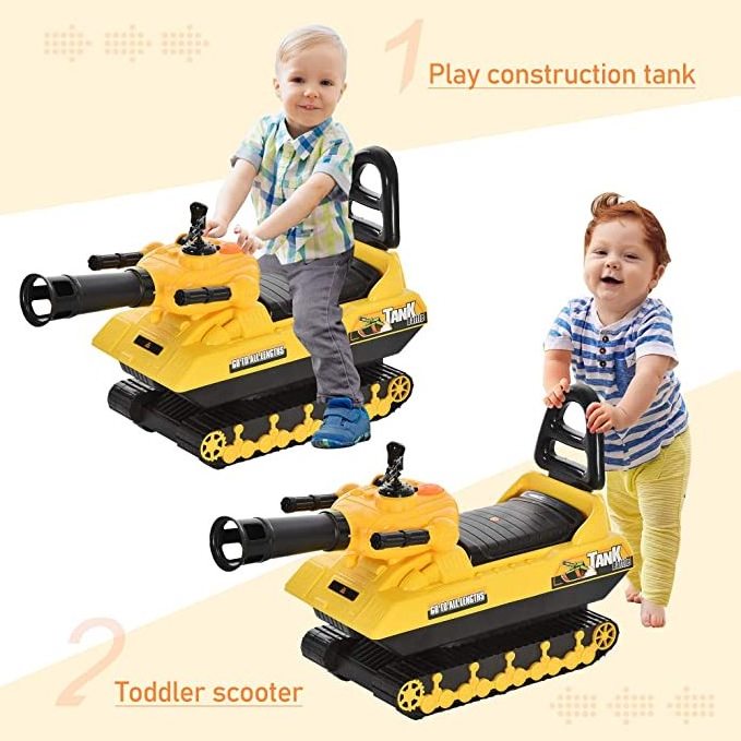 Slipping Child Engineering Ride On Cars Kids Ride On Tank For Gifts