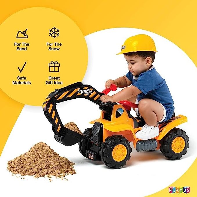 Hot Selling Kids Electric Truck Toy Ride On Car Simulation Multifunction Electric Excavator With Sound Toy Truck For Toddler