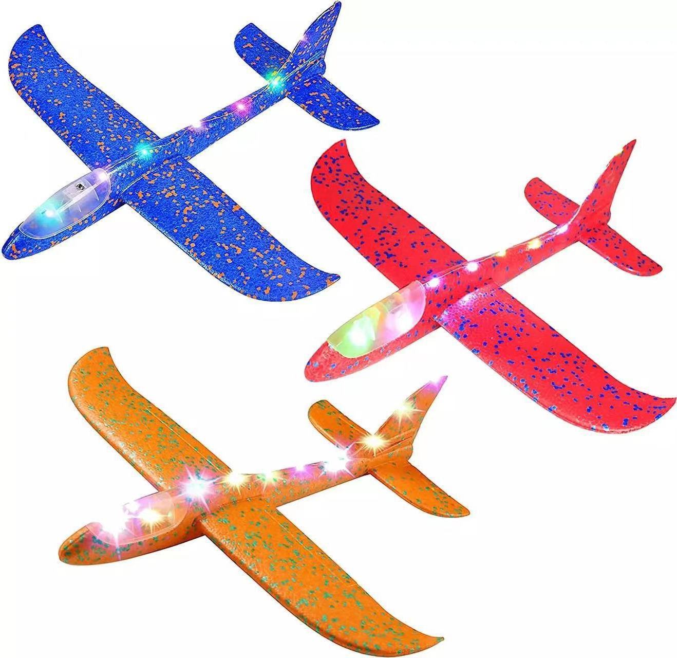 Hot Sell Glider Flight Flying Foam Airplane Shoot Gun Foam Glider One-Click Ejection Shooting Plane Toy Airplane Launcher