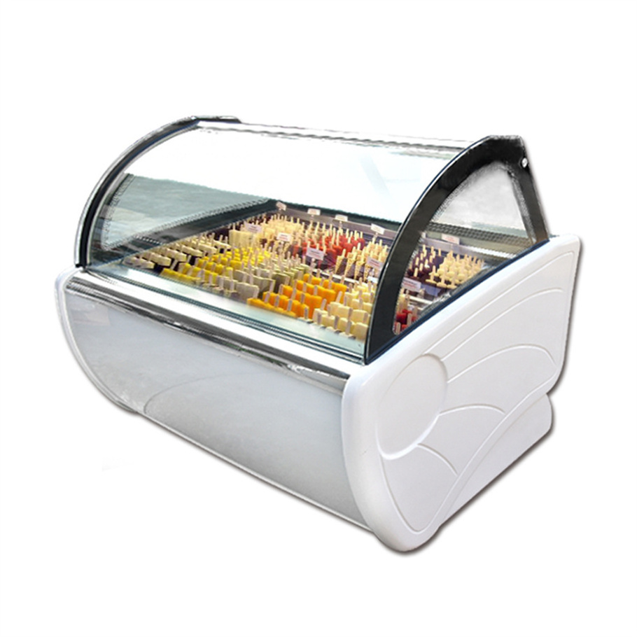 Customized Oem Luxury Ice Cream Display Food Grade Popsicle Cabinet Freezer