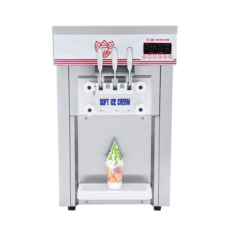 High Cost Performance Commercial Desktop Three Flavors Stainless Steel Ice Cream Machine