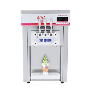 High Cost Performance Commercial Desktop Three Flavors Stainless Steel Ice Cream Machine