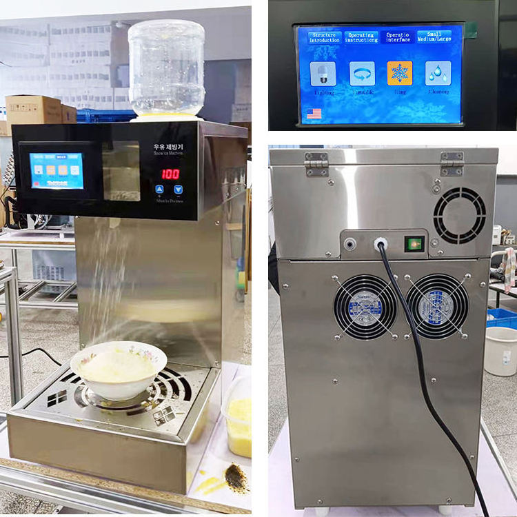 Full Automatic Milk Snow Ice Cream Machine Commercial Snowflake Ice Making Machine Korean Bingsu Machine