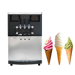 Counter Top Frozen Yogurt Pre Cooling Ice Cream Machine With Soft Serve