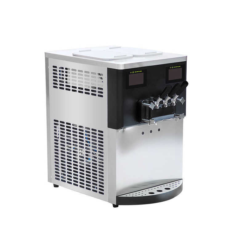 Counter Top Frozen Yogurt Pre Cooling Ice Cream Machine With Soft Serve