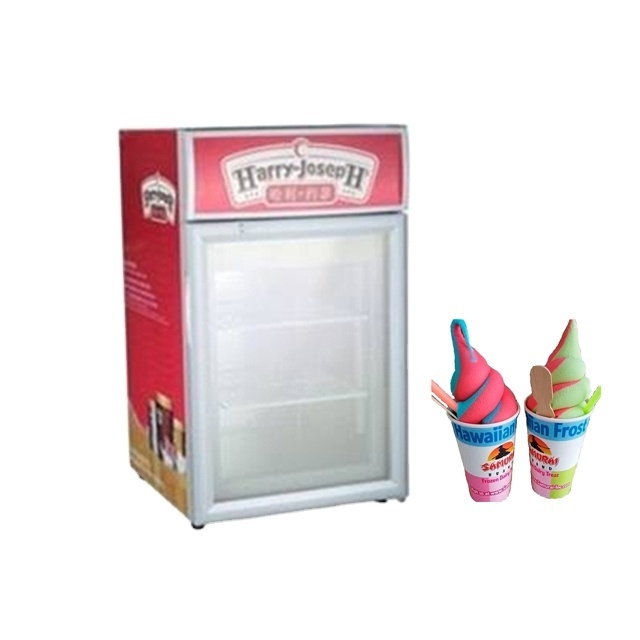 good price 50L mini commercial popsicle ice cream display freezer