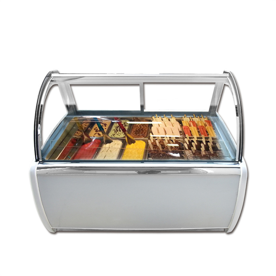 Customized Oem Luxury Ice Cream Display Food Grade Popsicle Cabinet Freezer