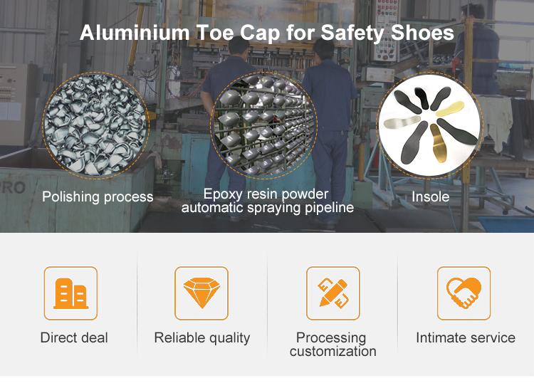 Aluminum Safety Toe Cap Inserts Work Shoes Toe Cap