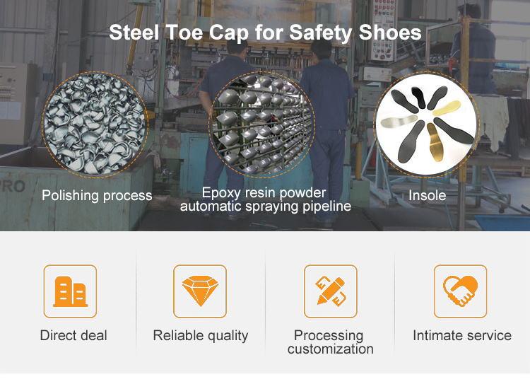 Toe cap visitor steel toe cap inserts