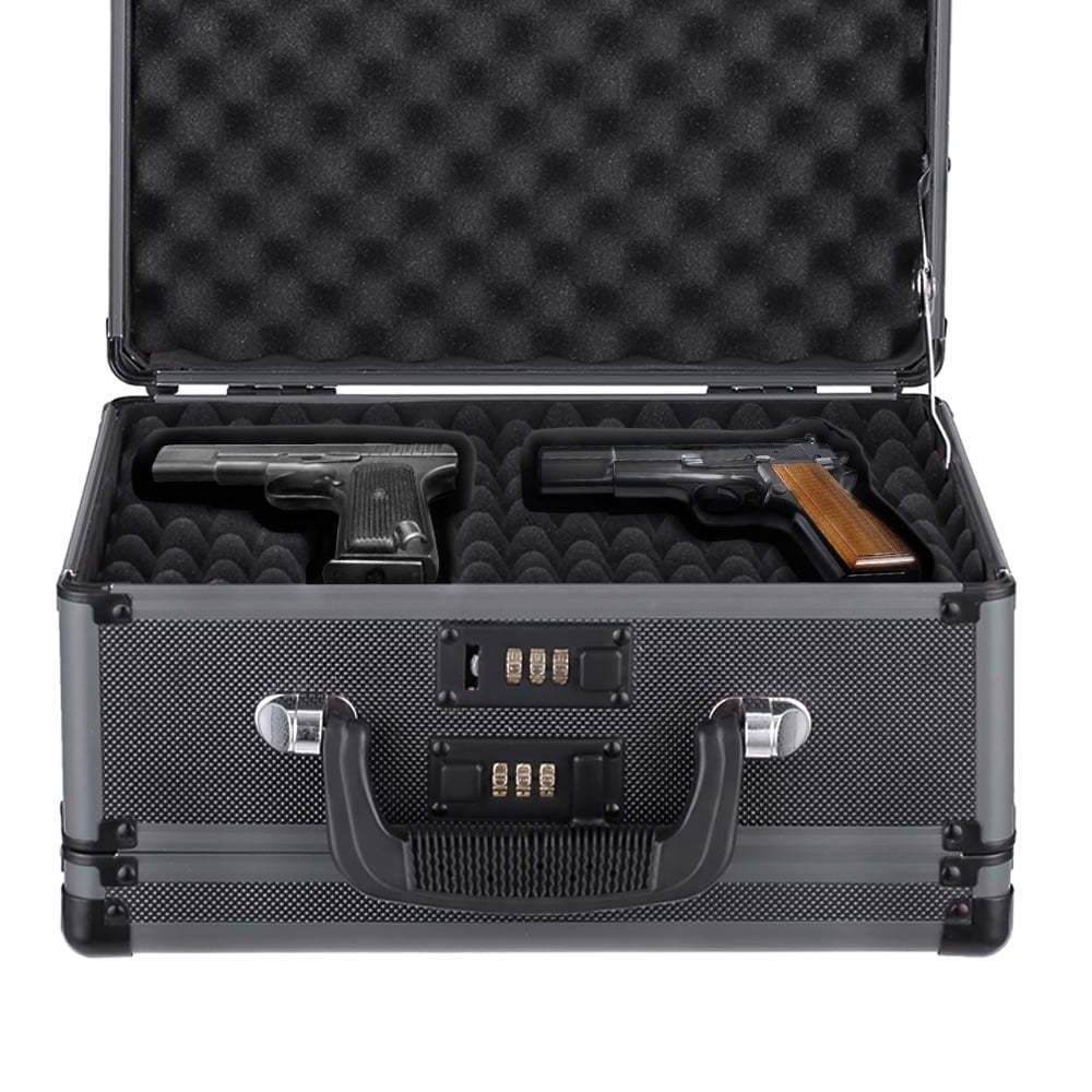 Limited Show Tool Cases Chamsys Ammo Can Metal Handle Odm Aluminum Alloy Custom Printed Silver Outdoor Double Gun Case