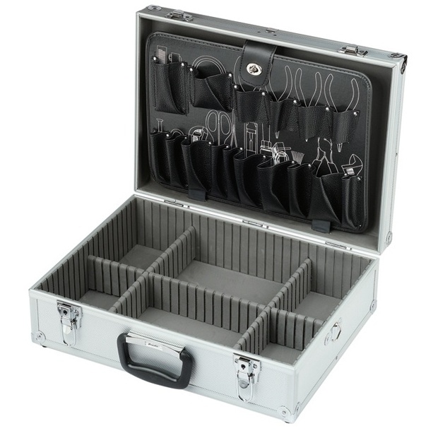 Electrician Lockable Aluminium Travel Tool Case Tool Hard Carry Organizer Storage Box